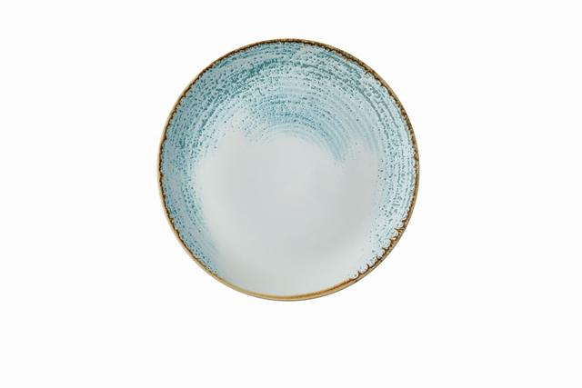 Churchill Studio Prints Homespun Accents Coupebord - Ø288mm - Aquamarine