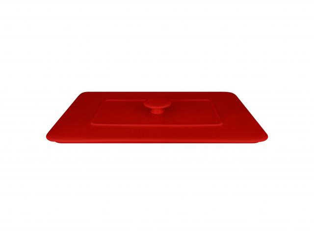 RAK Chef's Fusion Deksel voor terrine rechthoekig 320x220mm - Bright red