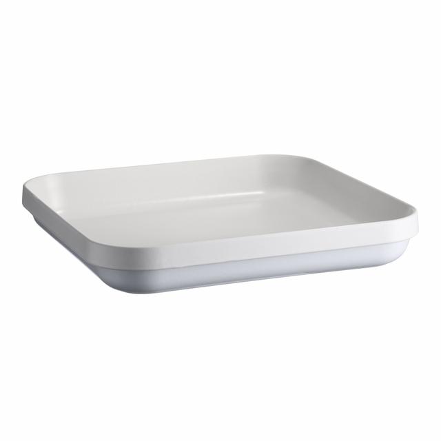 Emile Henry Welcome Schaal vierkant groot - 415x415x65mm - Blanc