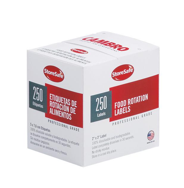 Cambro Store Safe label doos 24 rollen - 250 labels per rol