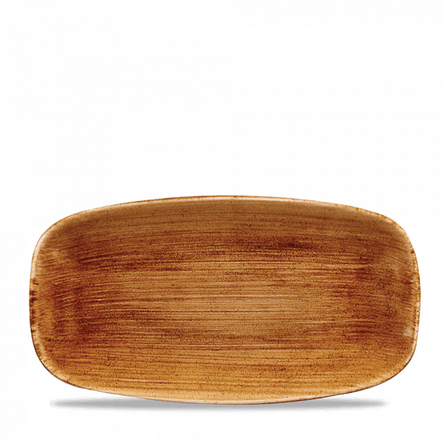 Churchill Stonecast Patina Bord plat langwerpig - 355x189mm - Vintage Copper