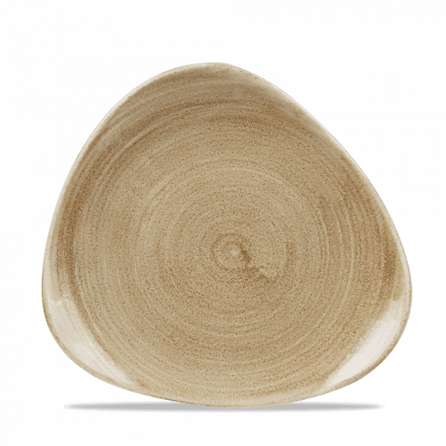 Churchill Stonecast Patina Bord plat driehoek - B 203mm - Antique Taupe