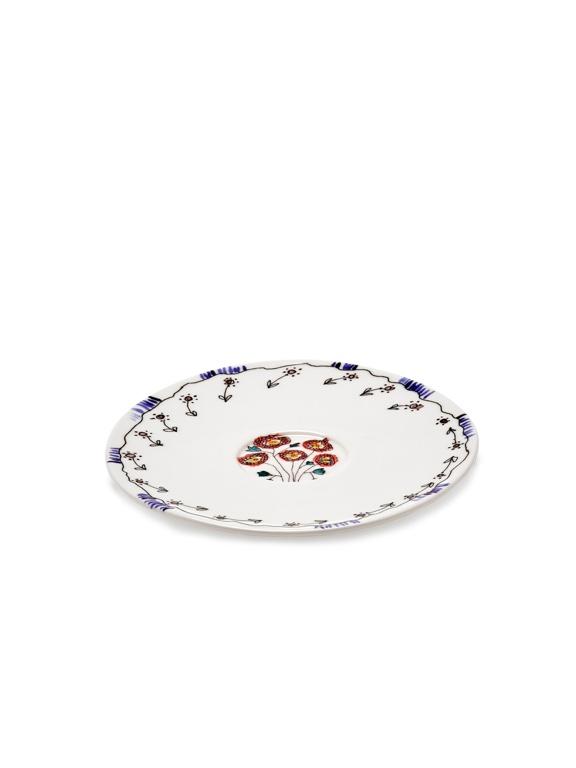 Serax Midnight Flowers Schotel voor theekop - Ø158mm - Anemone Milk
