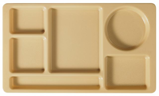 Cambro Dienblad 6-vaks economy - 380x220mm - Beige