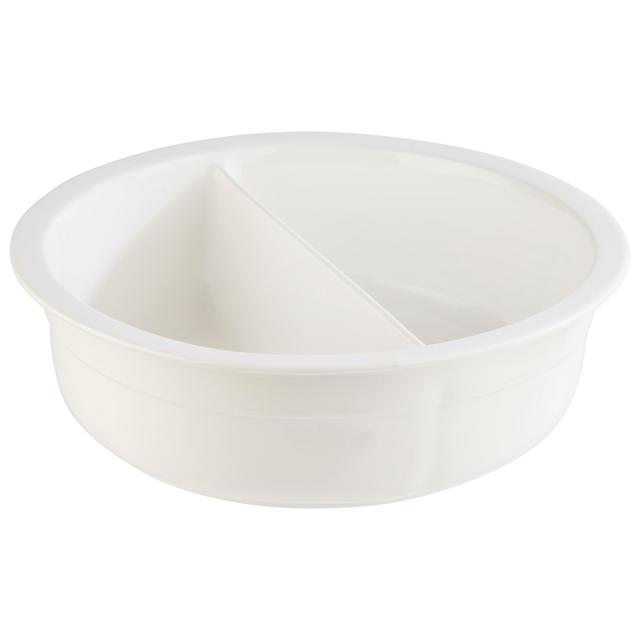 APS Inzet porselein onderverdeeld - Ø295mm - H 90mm - Wit