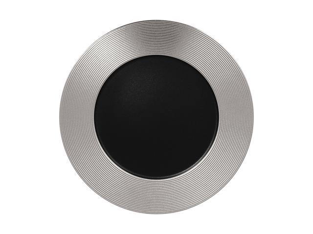 RAK Metalfusion Bord plat met reliëf - Ø330mm - Black/silver