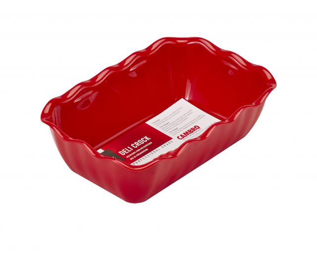 Cambro Vitrineschaal rechthoekig 260x175x80mm - Red