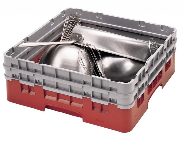 Cambro Universeelkorf met 2 opzetstukken - 500x500 H 184mm max 165mm - Cranberry