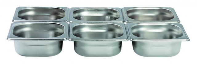 Interlux Gastronormbak 1/6 - 176x162x200mm - Zonder grepen