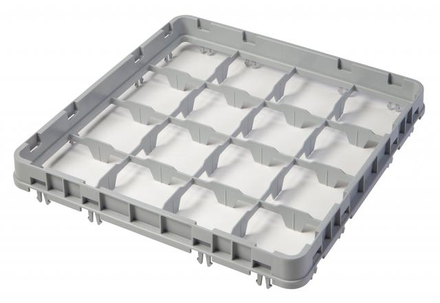 Cambro Opzetstuk half-drop 16 compartimenten - 499x499 H 51mm max 41mm 111x111mm - Soft Gray