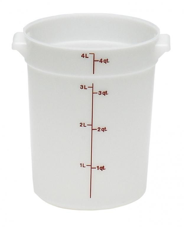 Cambro Voorraadbus zonder deksel poly - Ø208mm - 3.8 Ltr - White