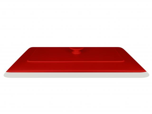 RAK Chef's Fusion Deksel voor terrine rechthoekig 390x240mm - Bright red