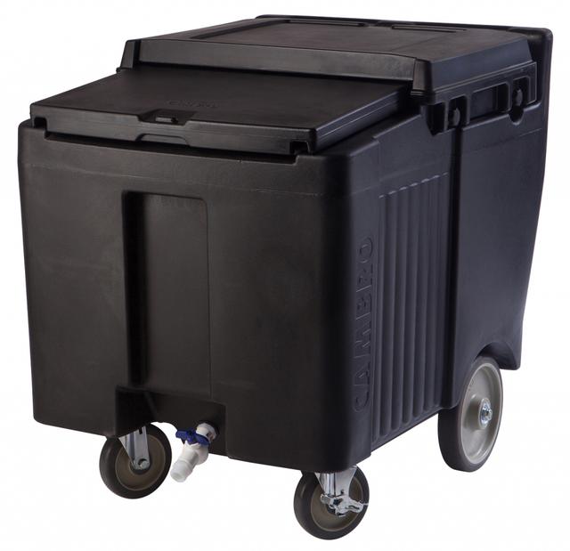 Cambro IJsblokjescontainer verrijdbaar - 57 kg - 585x800x745mm - Black