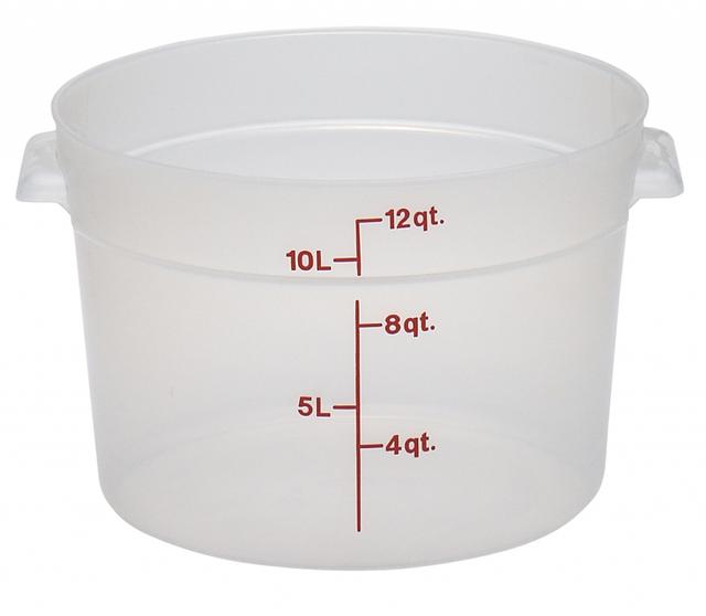 Cambro Voorraadbus zonder deksel - Ø378mm - 11.4 Ltr - Translucent