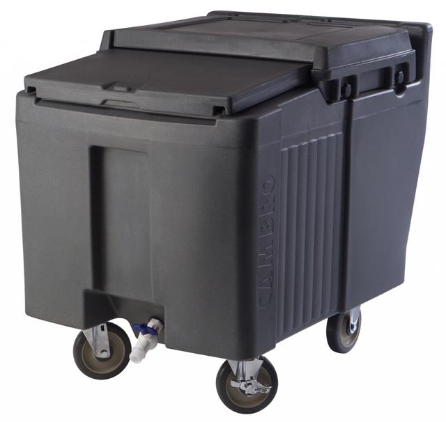 Cambro IJsblokjescontainer verrijdbaar - 57kg - 585x800x745mm - Granite Gray