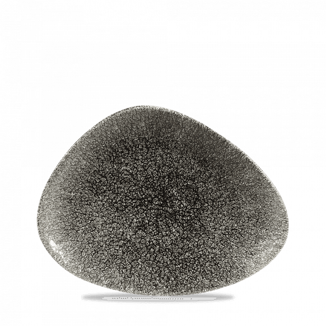 Churchill Studio Prints Raku Chef's bord driehoek - 200x150mm - Quartz Black