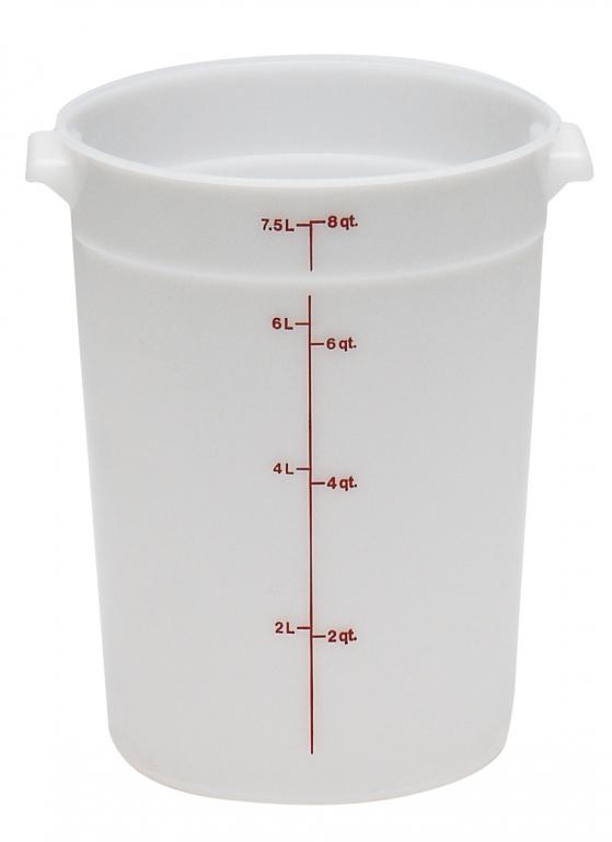 Cambro Voorraadbus zonder deksel poly - Ø252mm - 7.6 Ltr - White