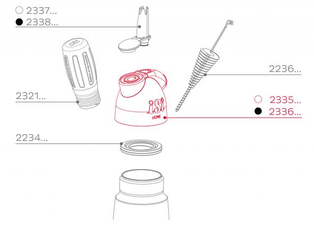 iSi Kopstuk compleet Easy Whip - wit