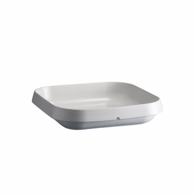 Emile Henry Welcome Schaal vierkant - 300x300x65mm - Blanc