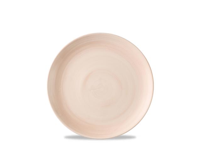 Churchill Stonecast Canvas Coupebord plat - Ø165mm - Coral