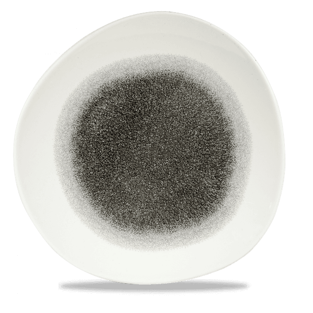 Churchill Studio Prints Raku Bord rond organic - Ø286mm - Quartz Black