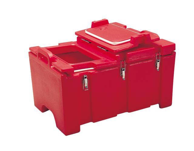 Cambro Container dubbelwandig met scharnierdeksel - 22.0Ltr - Hot Red