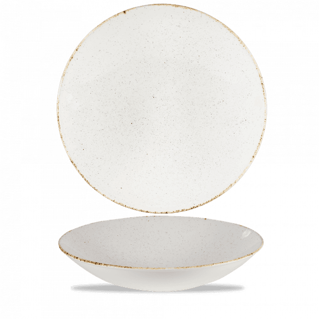 Churchill Stonecast Hints Schaal coupe groot - Ø385mm - 5Ltr - Barley White