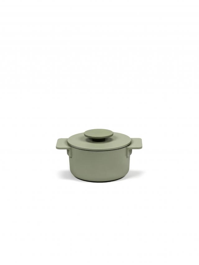 Serax Surface Pot geëmailleerd gietijzer - Ø120mm - 0.5Ltr - Camogreen