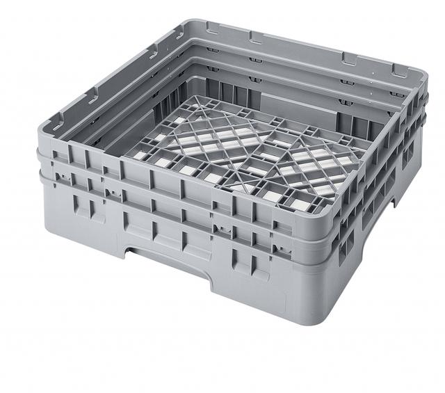 Cambro Universeelkorf met 2 opzetstukken - 500x500 H 184mm max 165mm - Soft Gray