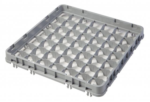 Cambro Opzetstuk half-drop 49 compartimenten - 499x499 H 51mm max 41mm 62x62mm - Soft Gray