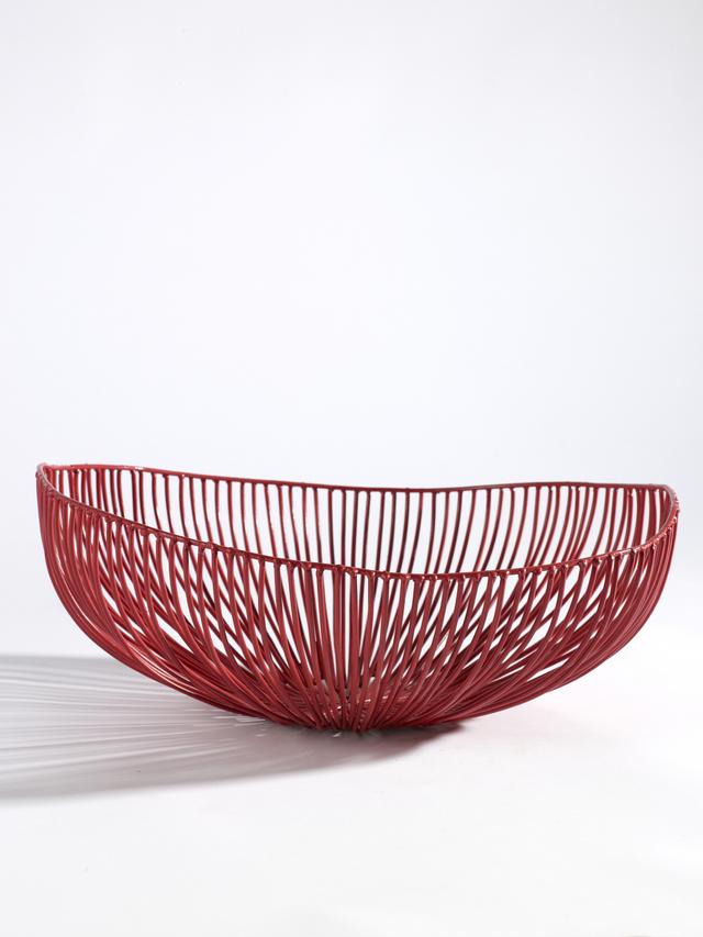 Serax Draadmand Meo - Ø330mm - H 140mm - Rood