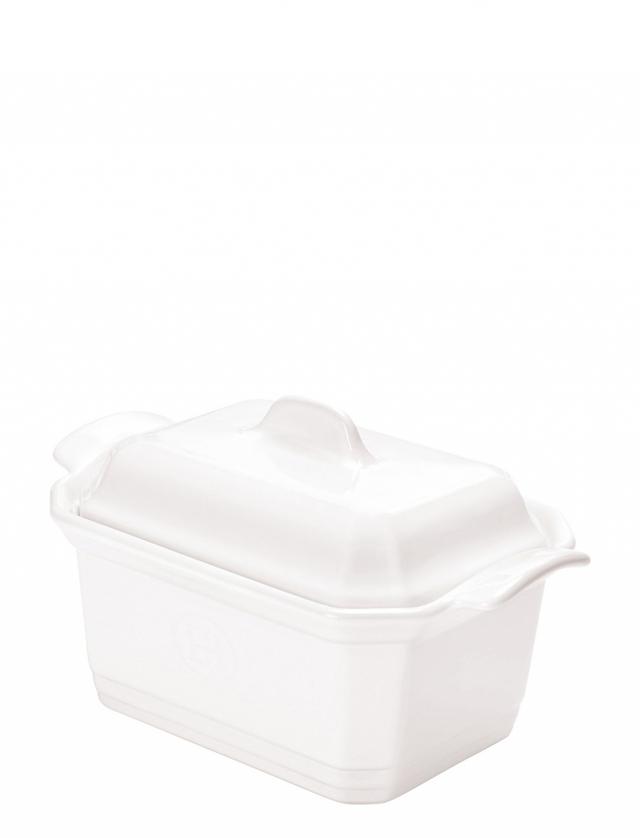 Emile Henry Terrine met drukplaat - 190x120mm - 0.6Ltr - Farine