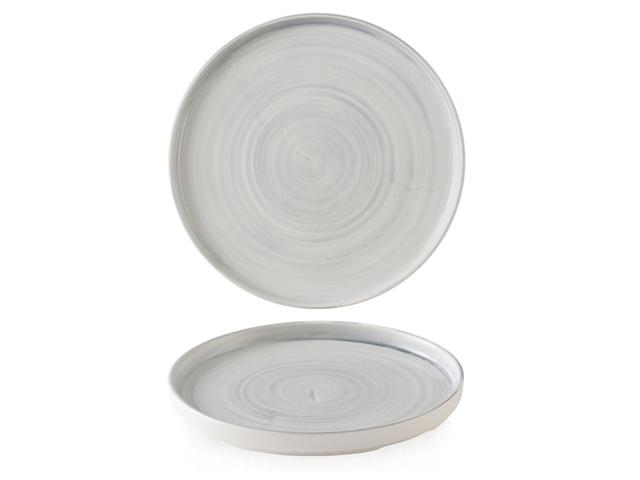 Churchill Stonecast Canvas Bord plat met rand - Ø275mm - Grey