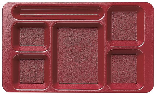 Cambro Dienblad 6-vaks economy - 380x229mm - Cranberry