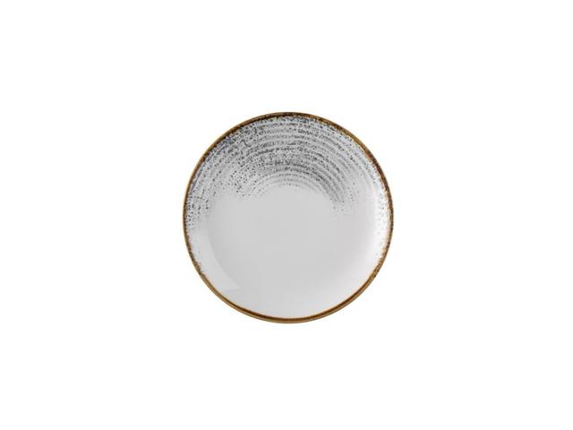 Churchill Studio Prints Homespun Accents Coupebord plat - Ø217mm - Jasper Grey
