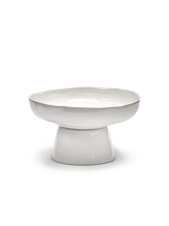 Serax La Mère tableware Serveerschaal op voet - Ø310mm - H 180mm - Off White