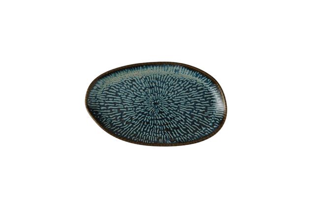 Churchill Envisage Cascade Bord plat organisch - 220x130mm - Sapphire Blue