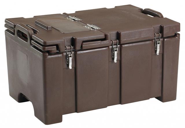 Cambro Container dubbelwandig met scharnierdeksel - 22.0Ltr - Dark Brown