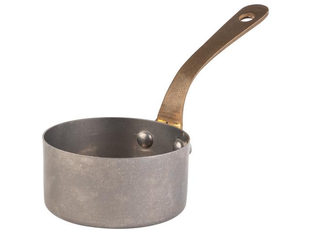 APS Steel-/serveerpan Snackholder - Ø70mm - H 35mm - Antiek rvs