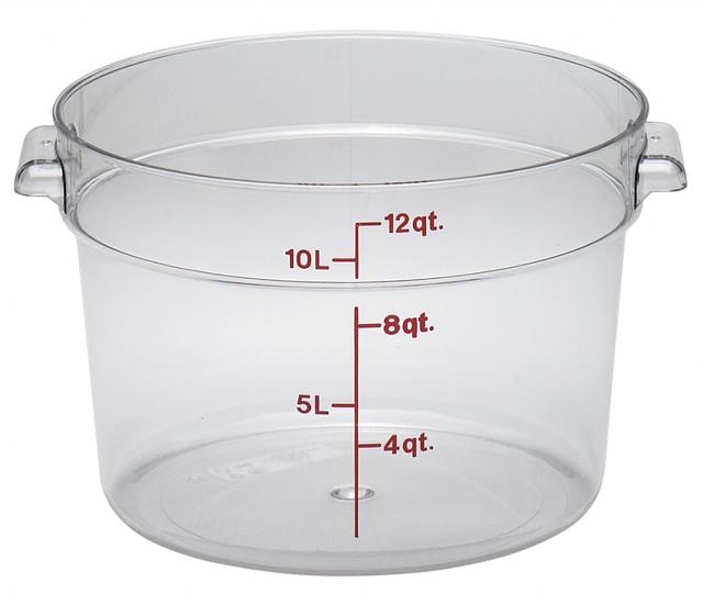 Cambro Voorraadbus zonder deksel - Ø378mm - 11.4 Ltr - Clear