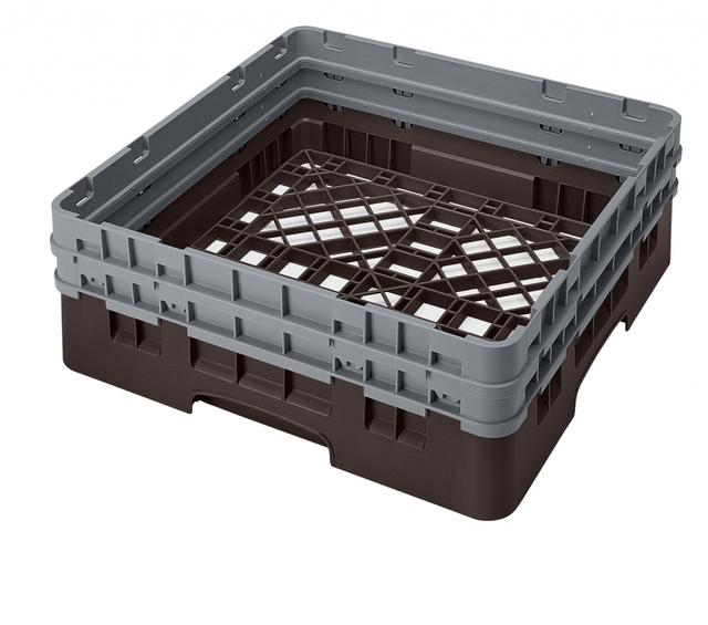 Cambro Universeelkorf met 2 opzetstukken - 500x500 H 184mm max 165mm - Brown