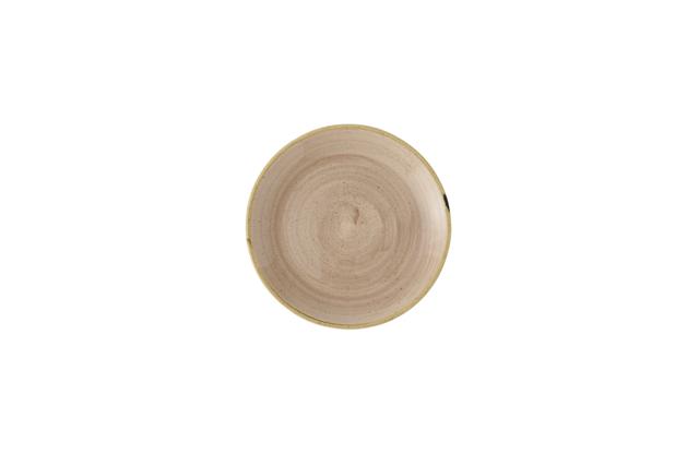 Churchill Stonecast Coupebord plat - Ø165mm - Truffle