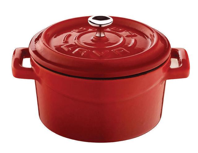 LAVA Casserole mini rond - Ø100mm - 0.35Ltr - Red/Black