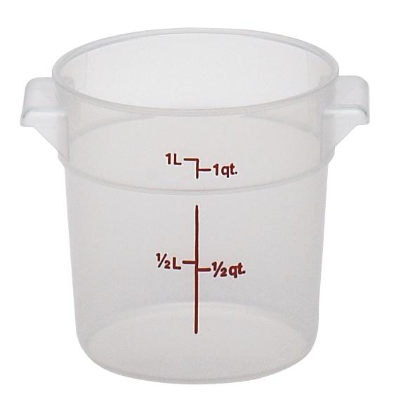 Cambro Voorraadbus zonder deksel - Ø154mm - 0.9 Ltr - Translucent