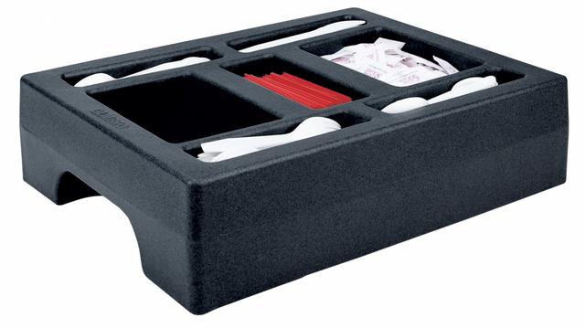 Cambro Container-opzetstuk 4-vaks - 510x410x120mm - Black