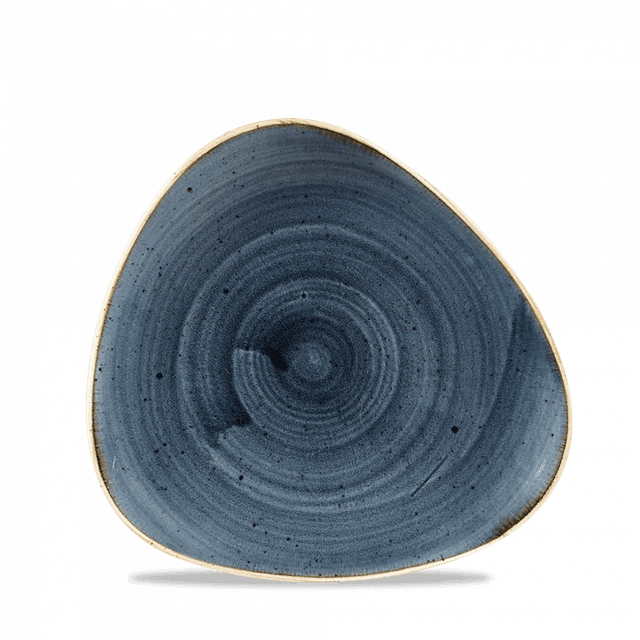 Churchill Stonecast Bord plat driehoek - B 203mm - Blueberry