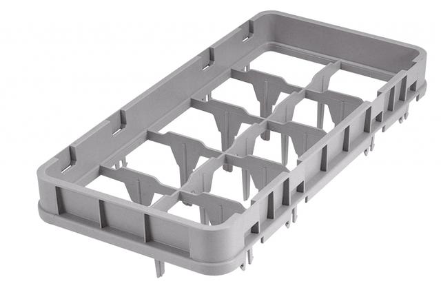 Cambro Opzetstuk full drop 10 compartimenten - 502x252 H 51mm max 41mm - Soft Gray