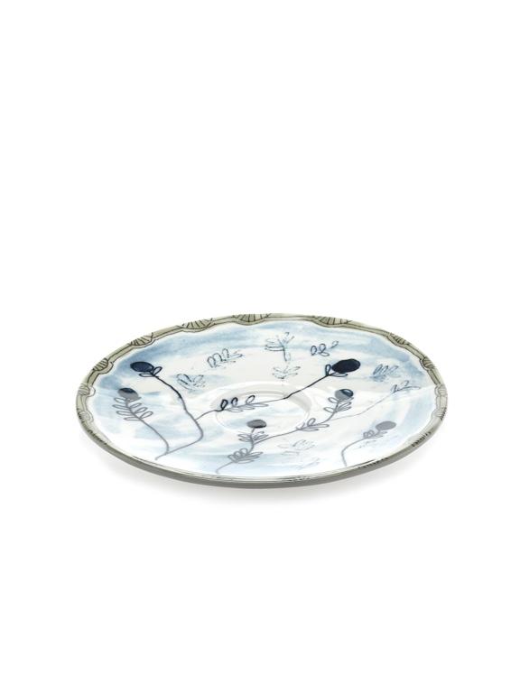 Serax Midnight Flowers Schotel voor soepkom - Ø180mm - Mirtillo Tea