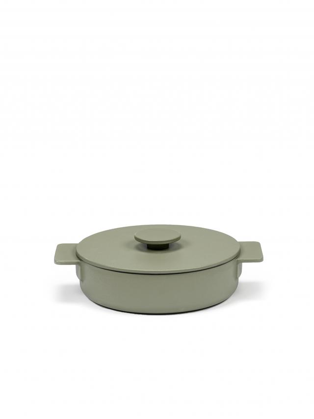 Serax Surface Braadpan geëmailleerd gietijzer - Ø230mm - 1.7Ltr - Camogreen