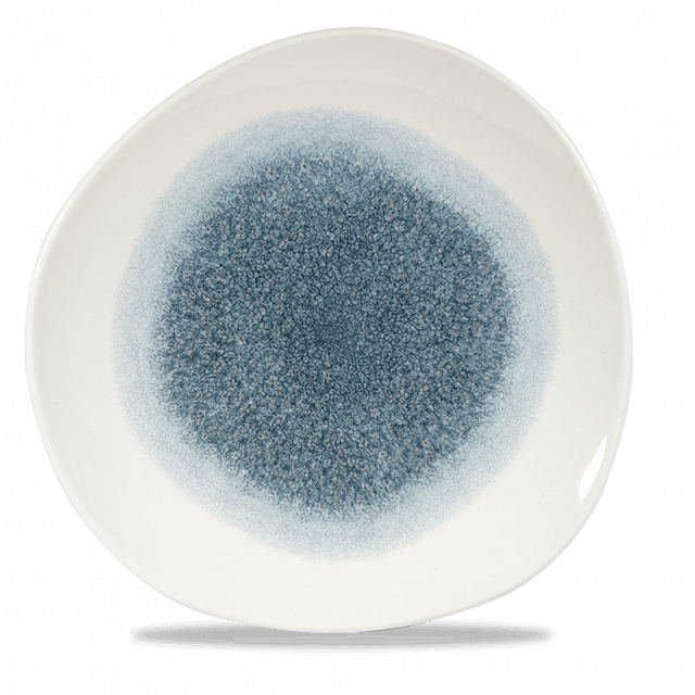 Churchill Studio Prints Raku Bord rond organic - Ø286mm - Topaz Blue